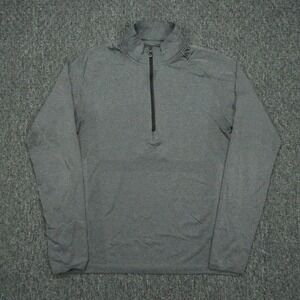 Lululemon Pullover Mens Small Gray Metal Vent Tech Training Half Zip Lightweight